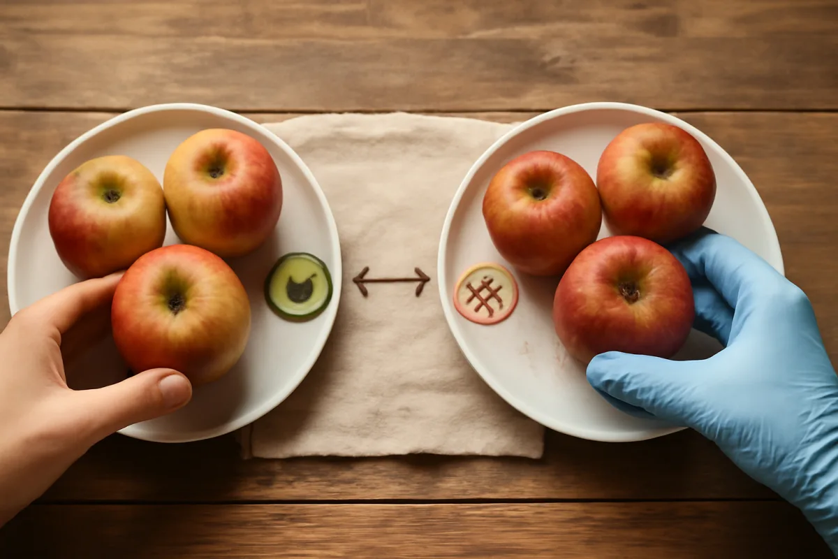 Frutta biologica e frutta convenzionale: la differenza reale in pesticidi e sapore