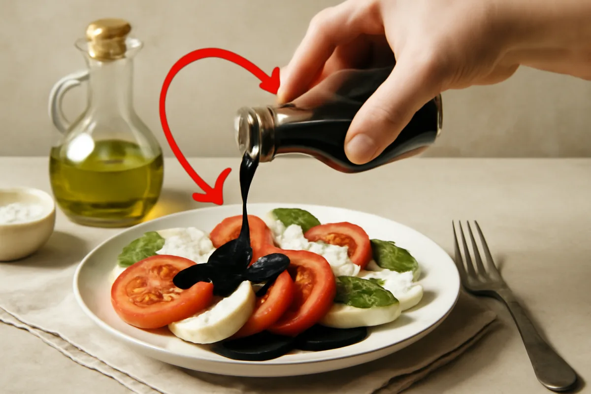 Aceto balsamico: l’errore più comune che compromette i tuoi piatti