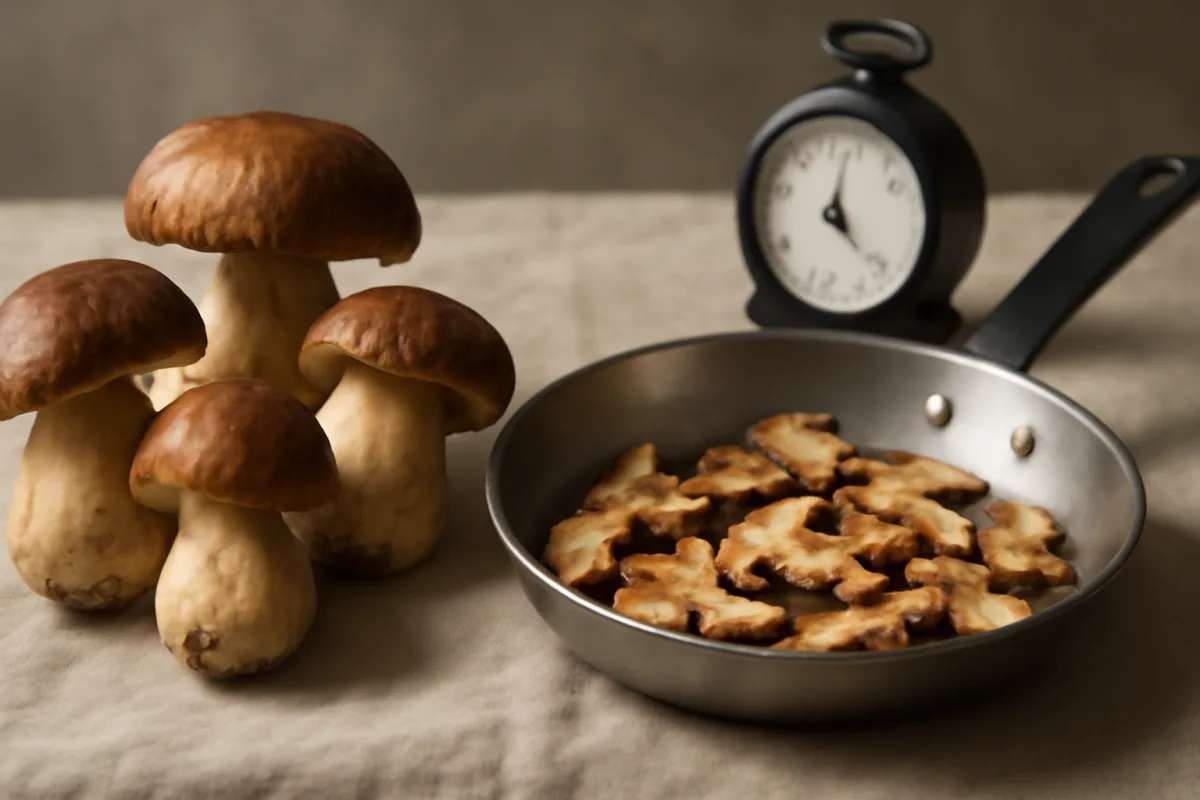 Funghi porcini freschi: il tempo di cottura esatto che ne conserva il profumo